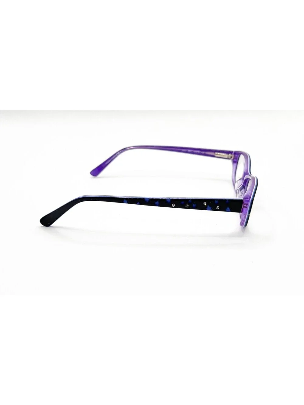 Marchon Nyc Ava 007 Black Iris Authentic Eyeglasses 45-15-125